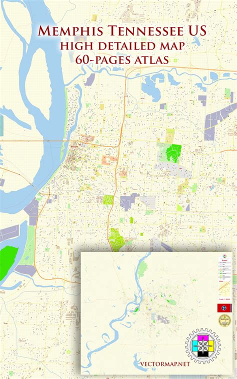 Memphis Tennessee Road Map Memphis