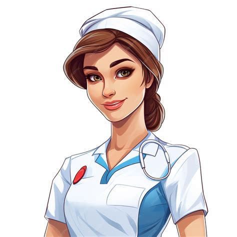 Premium Vector | Free vector nurse clipart painting isolated