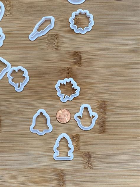 20-piece Miniature Cookie Cutters, Holiday Assortment: Festive Baking ...