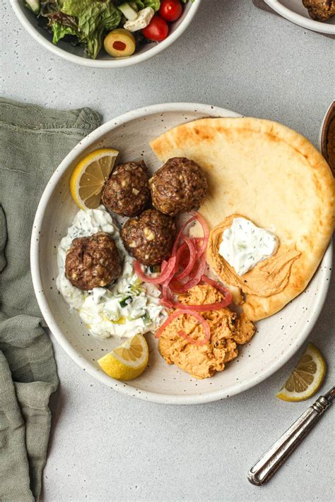 Greek Lamb Meatballs with Feta Cheese and Fresh Dill - SueBee Homemaker