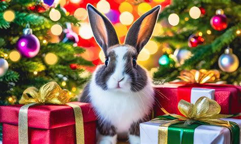 Rabbit, Christmas Background Free Stock Photo - Public Domain Pictures