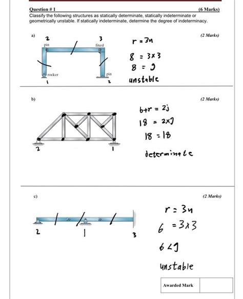 Image result for Questions On Statically Determinate Structures in Elementary Structures