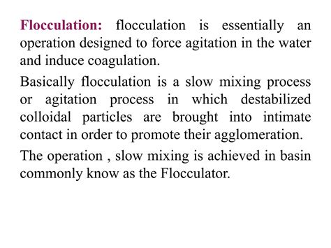 What Is Flocculation