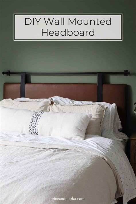DIY Wall-Mounted Headboard - No Sewing Required! - Pine and Poplar