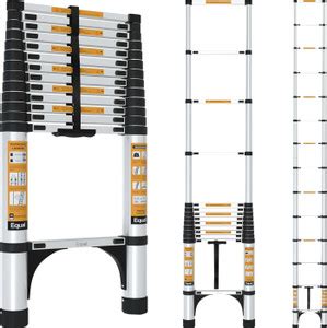 Equal 18 FT.Folding Telescopic Ladder/Portable and Extension Ladder for ...