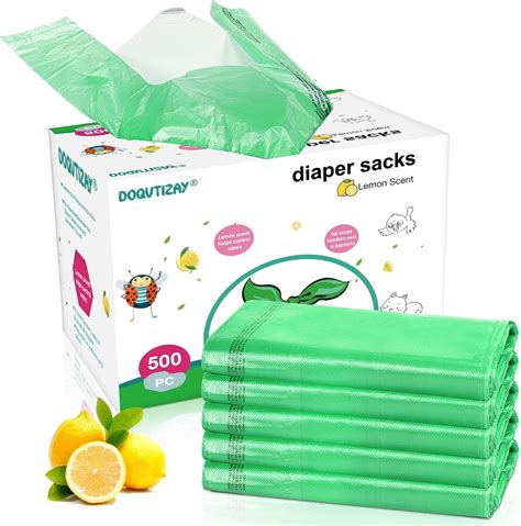 Amazon.com: Disposable Diaper Sacks, Lemon Scented Easy to Tie Baby ...