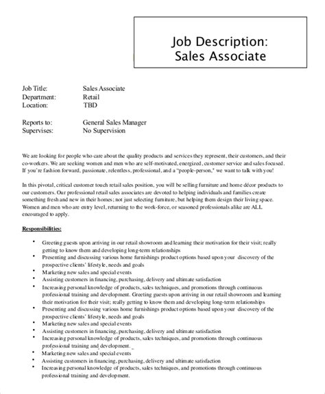 Image result for Sales Associate Job Description