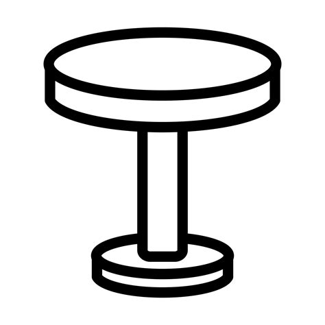 Round Table Icon Design 10750733 Vector Art at Vecteezy