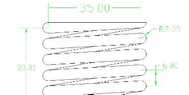 CAD 画弹簧 的图像结果