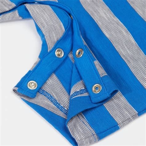 Buy Boy Half Sleeve All In One Romper Stripe Blue 2 Pack Online at Best ...