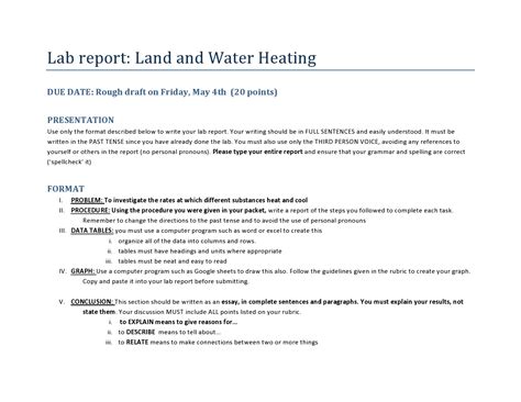 Image result for Sample Lab Report Example