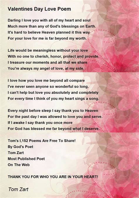 Valentine Love Poems