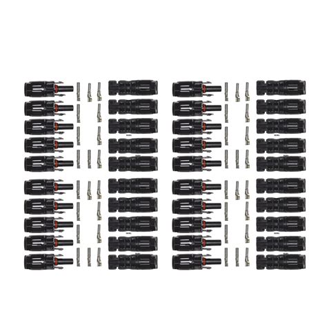 SOLOCELL MC4 Male Female Solar Panel Cable Connectors (Set of 20 Pairs ...