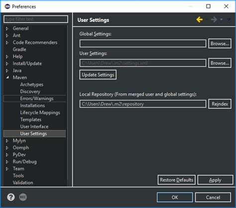 Image result for Maven Specify Local Repository
