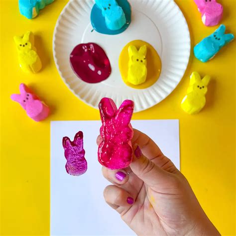 Painting with Peeps Easter Art Activity - Friends Art Lab