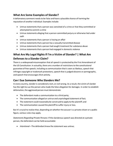 PPT - Explore Slander Definition: The Concept of Verbal Defamation ...