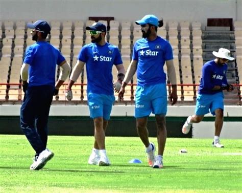 St Lucia: Team India's practice session