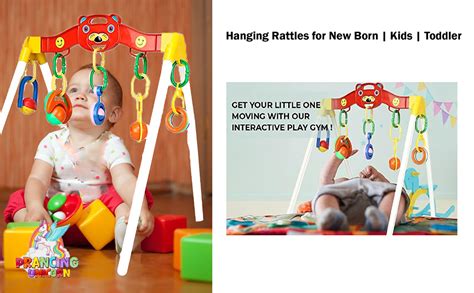 Prancing Unicorn Play Gym 3 in 1 Hanging Rattles for Newborn Baby Toys ...