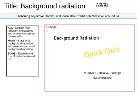 Image result for Background Radiation Free Science Lessons