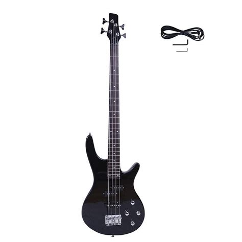 New Black 4 Strings Electric IB Bass Guitar India | Ubuy