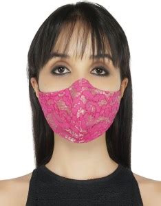 Attic Salt Pink Lace Mask Cotton Luxury Fashion Face Masq Reusable ...