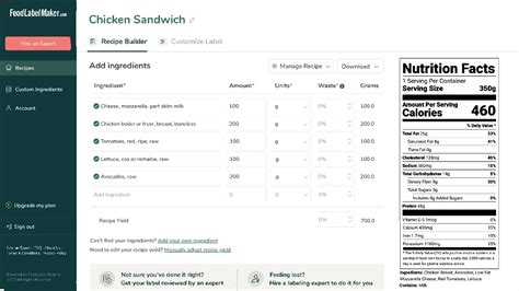 Image result for Food Label Software