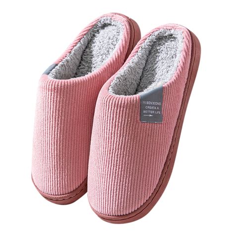 YUHAOTIN Dearfoam Slippers Womens Slippers for Womens Men Warm Shoes ...