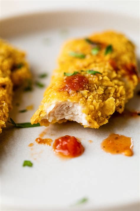 Tortilla Encrusted Chicken Tenders - Eating Healthy Blog