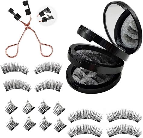 Magnetic Eyelashes Set, Soft Magnetic False Eyelashes with Eyelashes ...