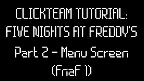 F-NaF Tutorial Clickteam 1 的图像结果