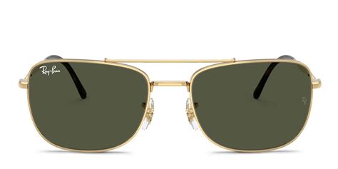 Ray-Ban RB3755 gold frame with green lenses. Lenses provide 100% UV ...
