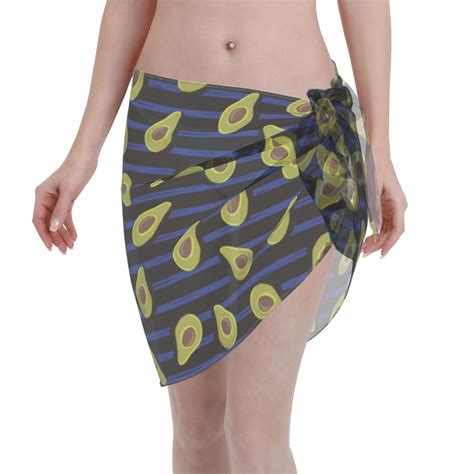 Coaee Avocado Women's Short Sarongs Beach Wrap Sheer Bikini Wraps ...