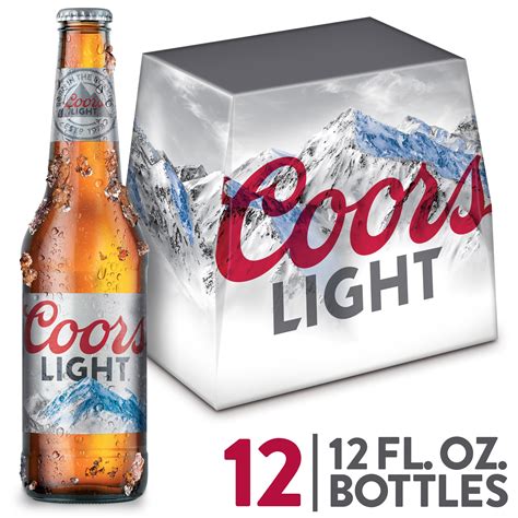 Coors Light Beer, American Light Lager, 12 Pack Beer, 12 fl. oz. Beer ...