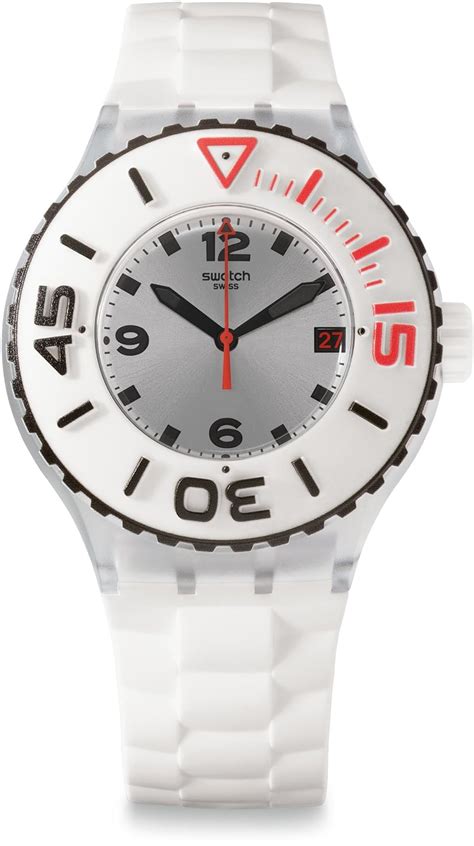 Swatch Analogue White Dial Unisex Watch - (SUUK401) : Amazon.in: Fashion