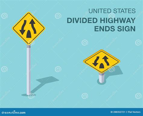 Expressway Ends. Vector Illustration Decorative Design | CartoonDealer ...