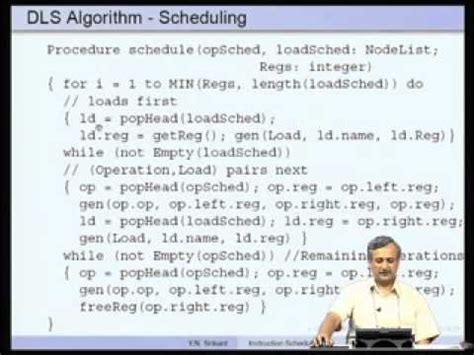 Instruction Scheduling-Part 3 - Compiler Design Video Lecture ...