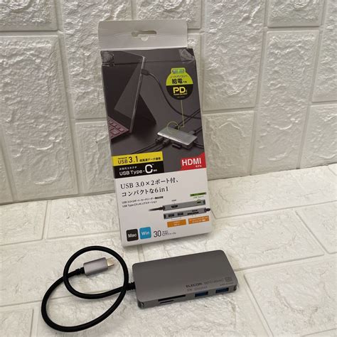 14F エレコム USB Type-C ハブ ドッキングステーション 6-in-1 DST-C12SV/EC 100W PD対応 USB3.1 ...