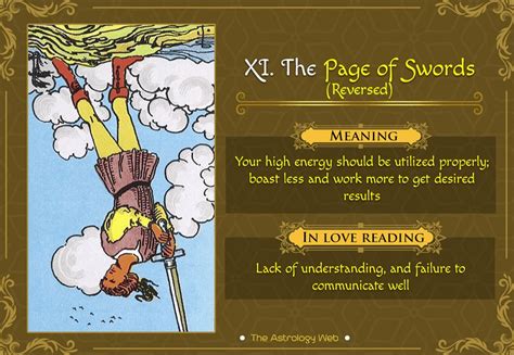 Page of Swords Meaning: Upright and Reversed - Tarot Technique