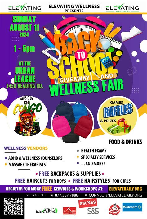 BACK TO SCHOOL GIVEAWAY & WELLNESS FAIR 2024, Urban League of Greater ...