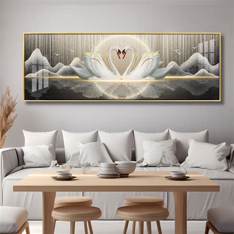 Swanscape Serenity Premium Acrylic Horizontal Wall Art - The Next Decor