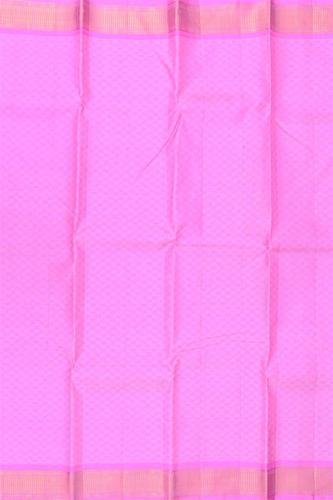 Kanchipuram Silk Saree In Green With Checks Design