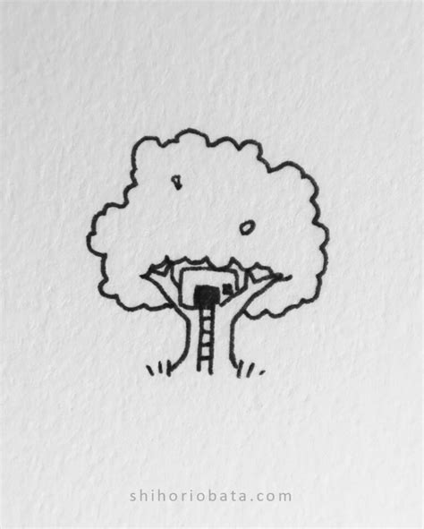 20 Easy Tree Drawing Ideas | Easy drawings, Cute easy doodles, Easy ...