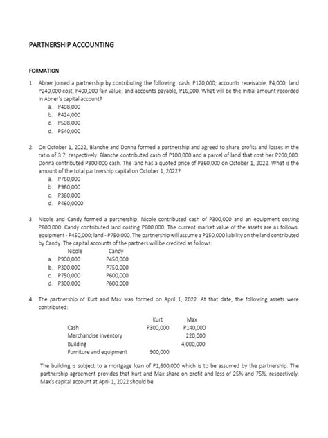 Image result for Partnership Account Format