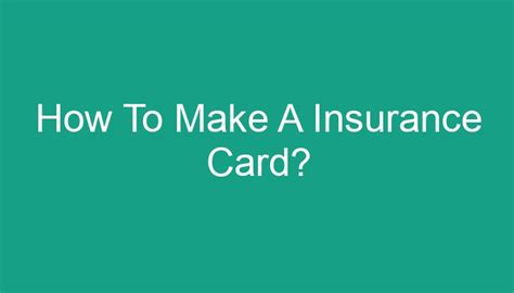 Image result for How to Make Insurance Card On Computer