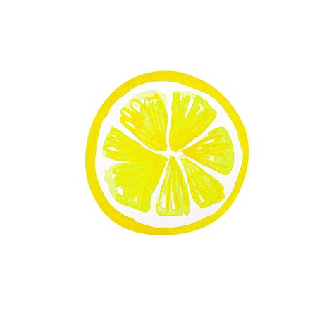 Free Watercolor citrus lemon slice 11571881 PNG with Transparent Background
