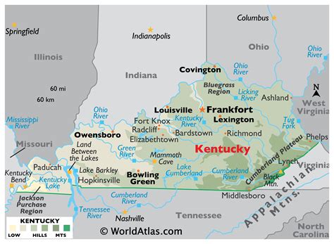 Kentucky Maps & Facts - World Atlas