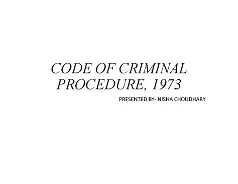 Cr Pc Charts - syllabus notes - Type of Offences Offence Cognizable Non ...