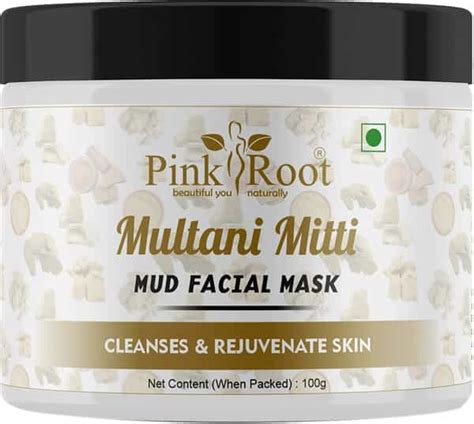 Buy PINK ROOT MULTANI MITTI FACIAL MUD MASK 100GM Online & Get Upto 60% ...
