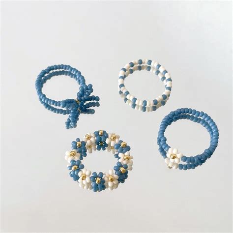 Image result for Beaded Flower Ring Tutorial