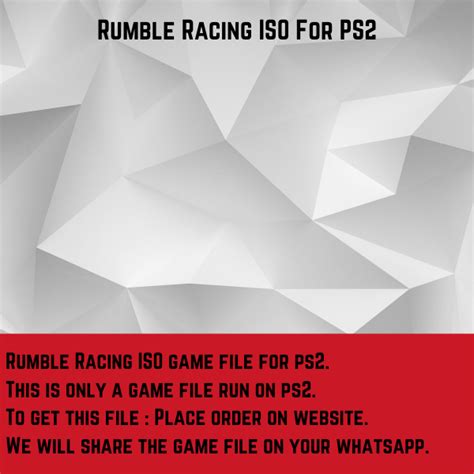 Rumble Racing ISO File For Sony Playstation 2